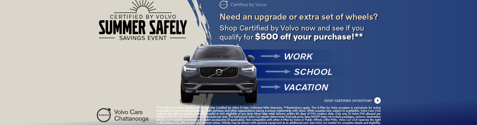 $500 off your purchase!