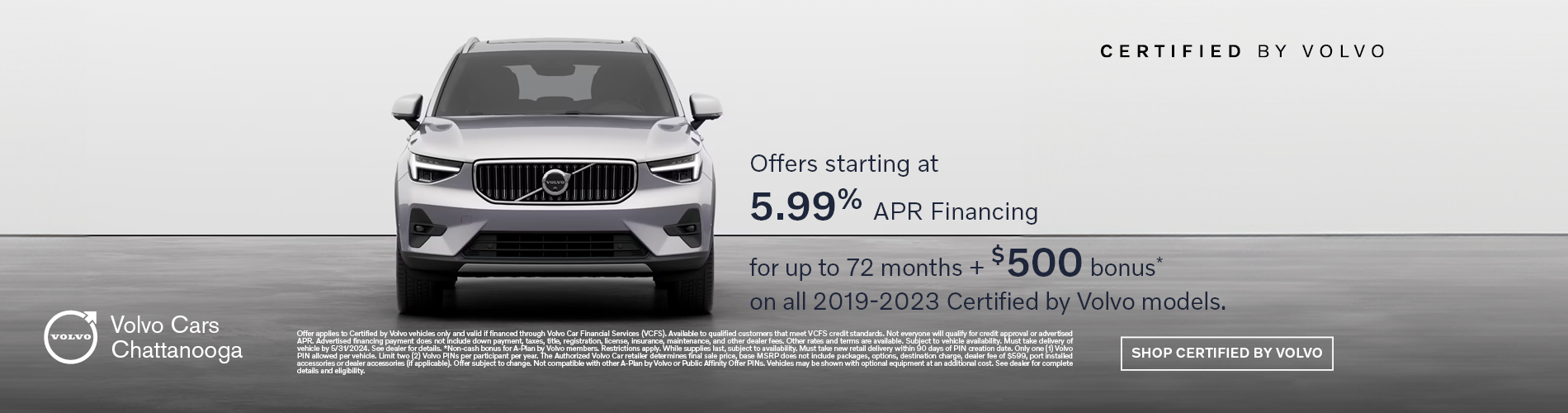 Certified 2019-2023 Volvos 5.99% APR